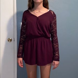 Long sleeve Lace Romper